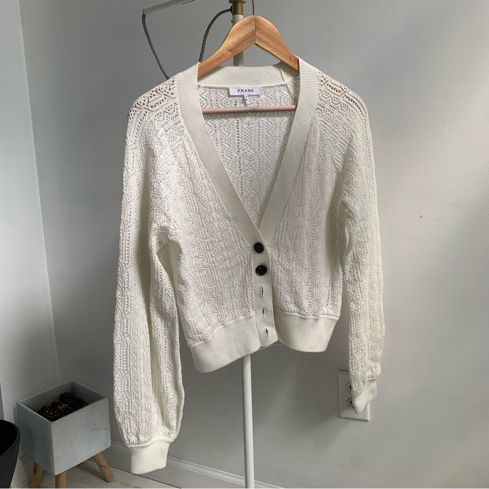 Frame Cardigan Sweater